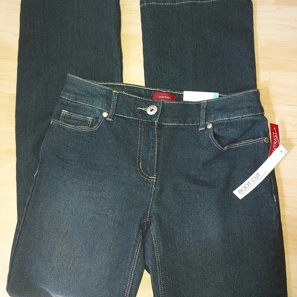 NWT Contrast Bootcut Jeans - Picture 2 of 7